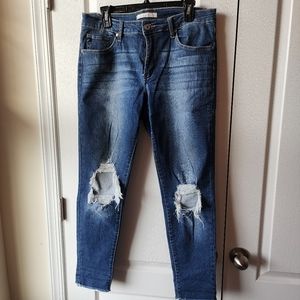 Knee destroyed Dark Wash KanCan Jeans